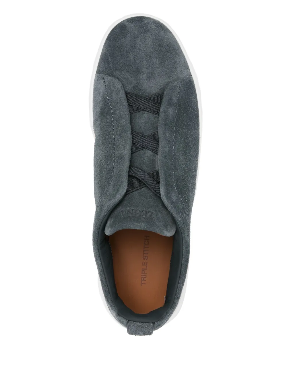 Zegna suede sneakers Grey