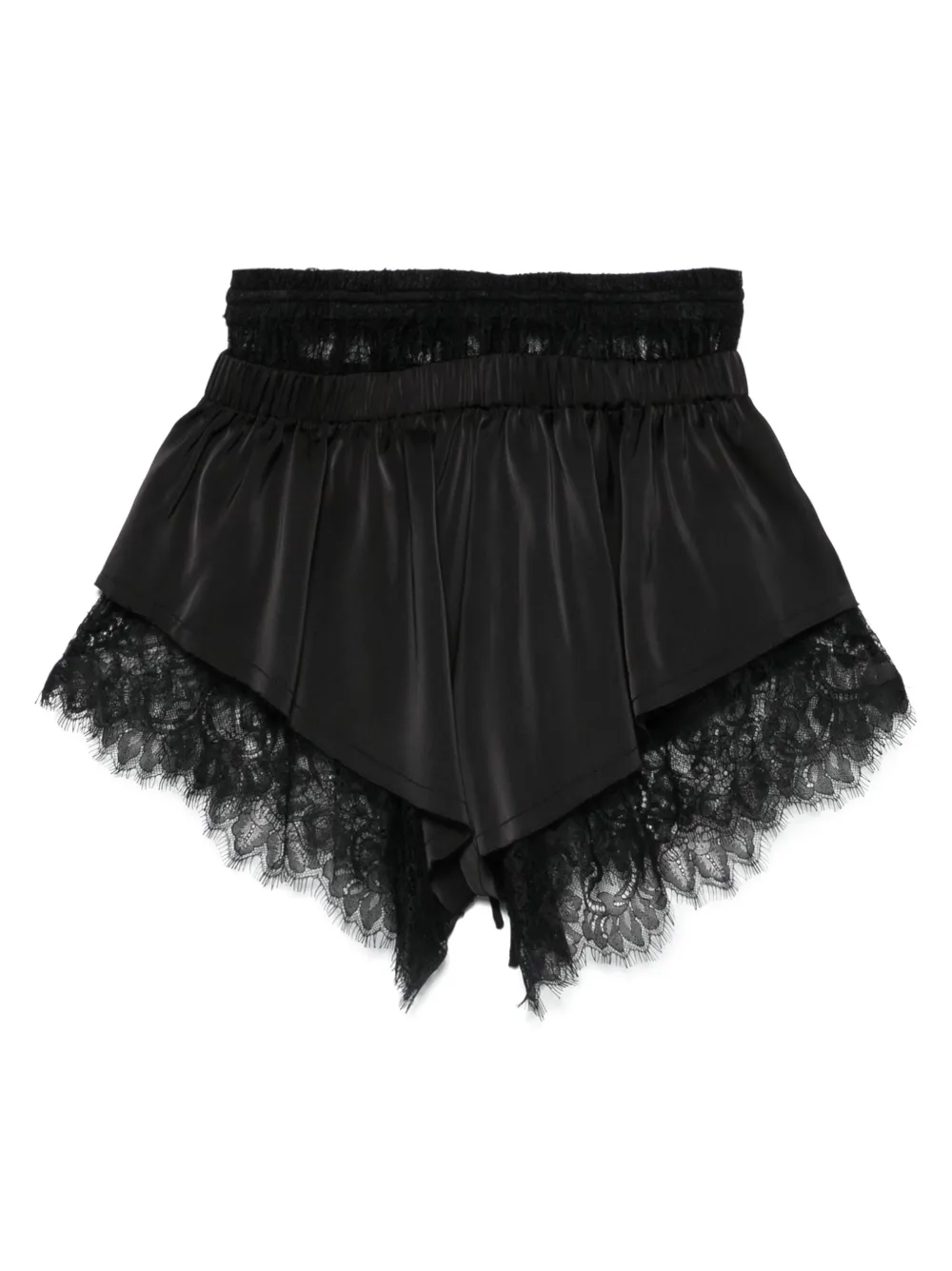 Atu Body Couture x Rue Ra shorts met kanten afwerking - Zwart