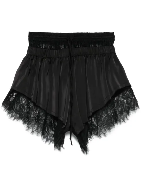 Atu Body Couture shorts con ribete de encaje floral de ATU BODY COUTURE x Rue Ra