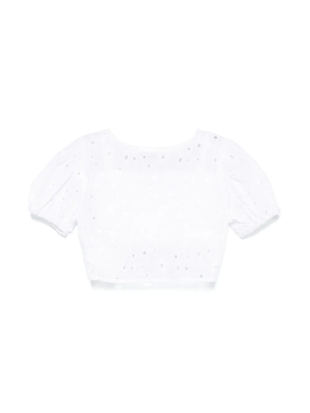 Miss Grant Kids Broderia anglaise shirt - Wit