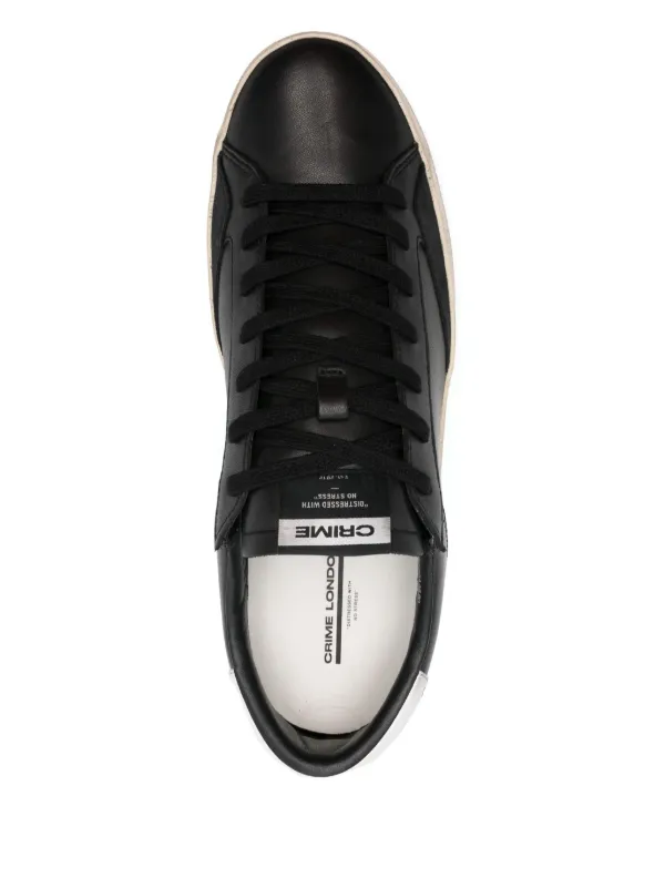 Crime London レザースニーカー | ブラック | FARFETCH JP