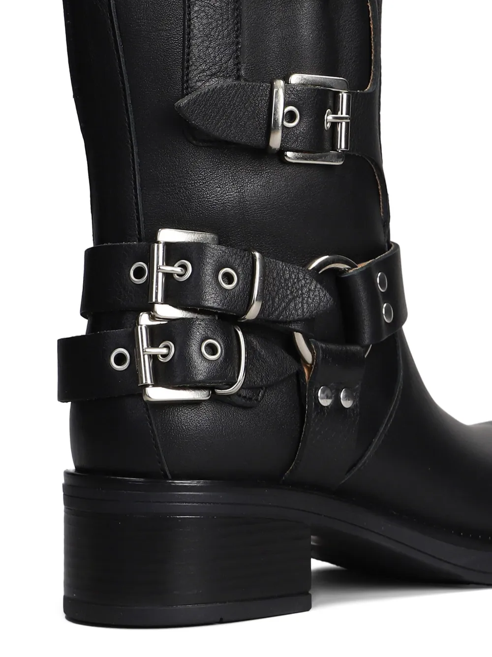 Gisel Moire 50mm Windsor boots Black