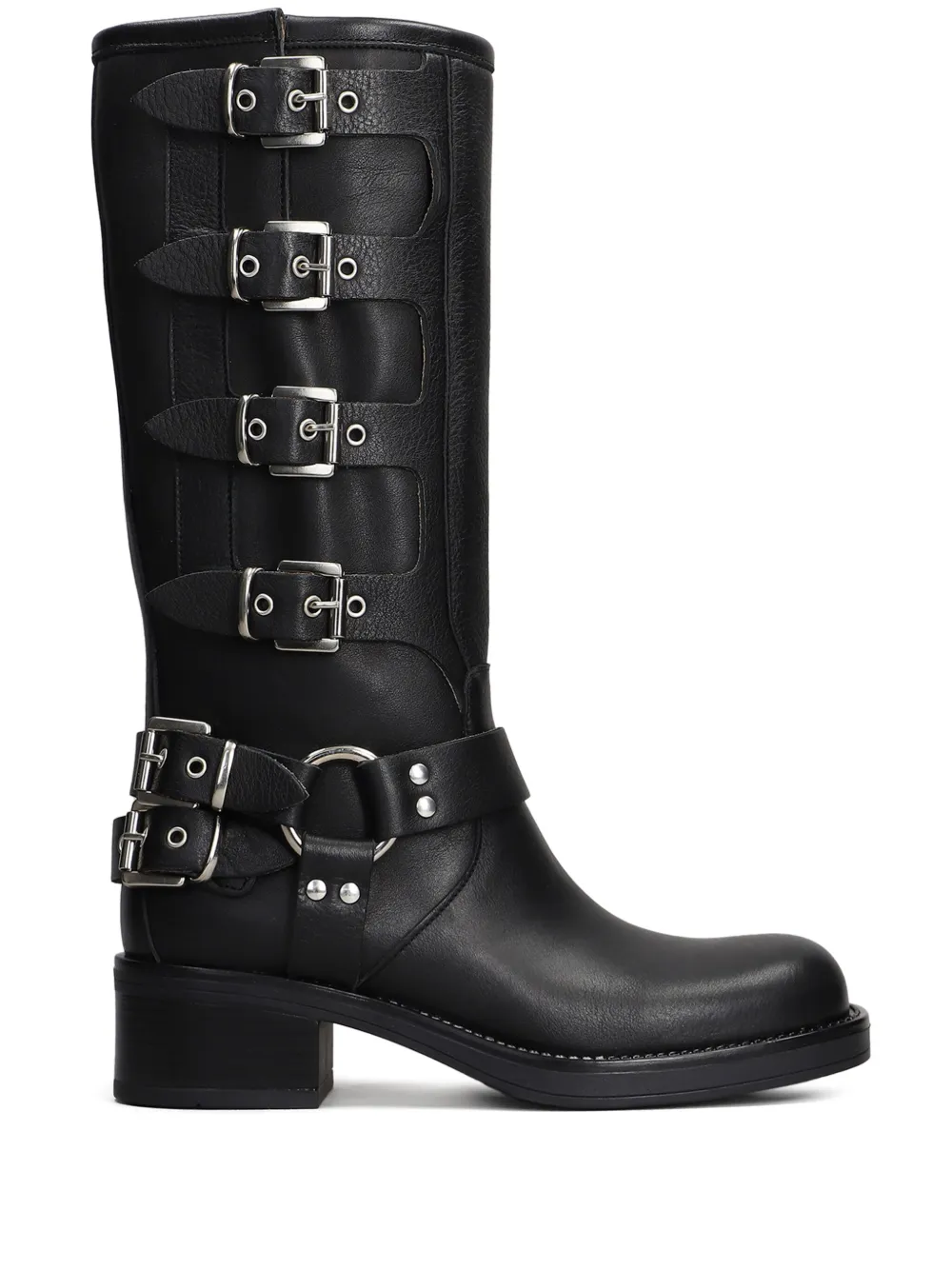 Gisel Moire 50mm Windsor boots Black