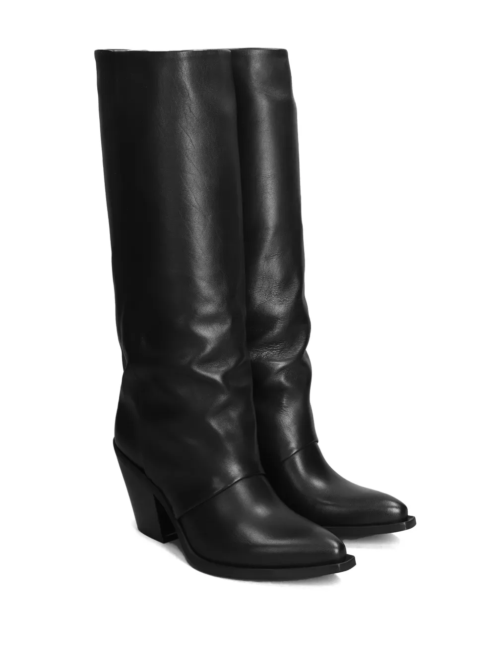 Metisse 85mm leather boots - Zwart