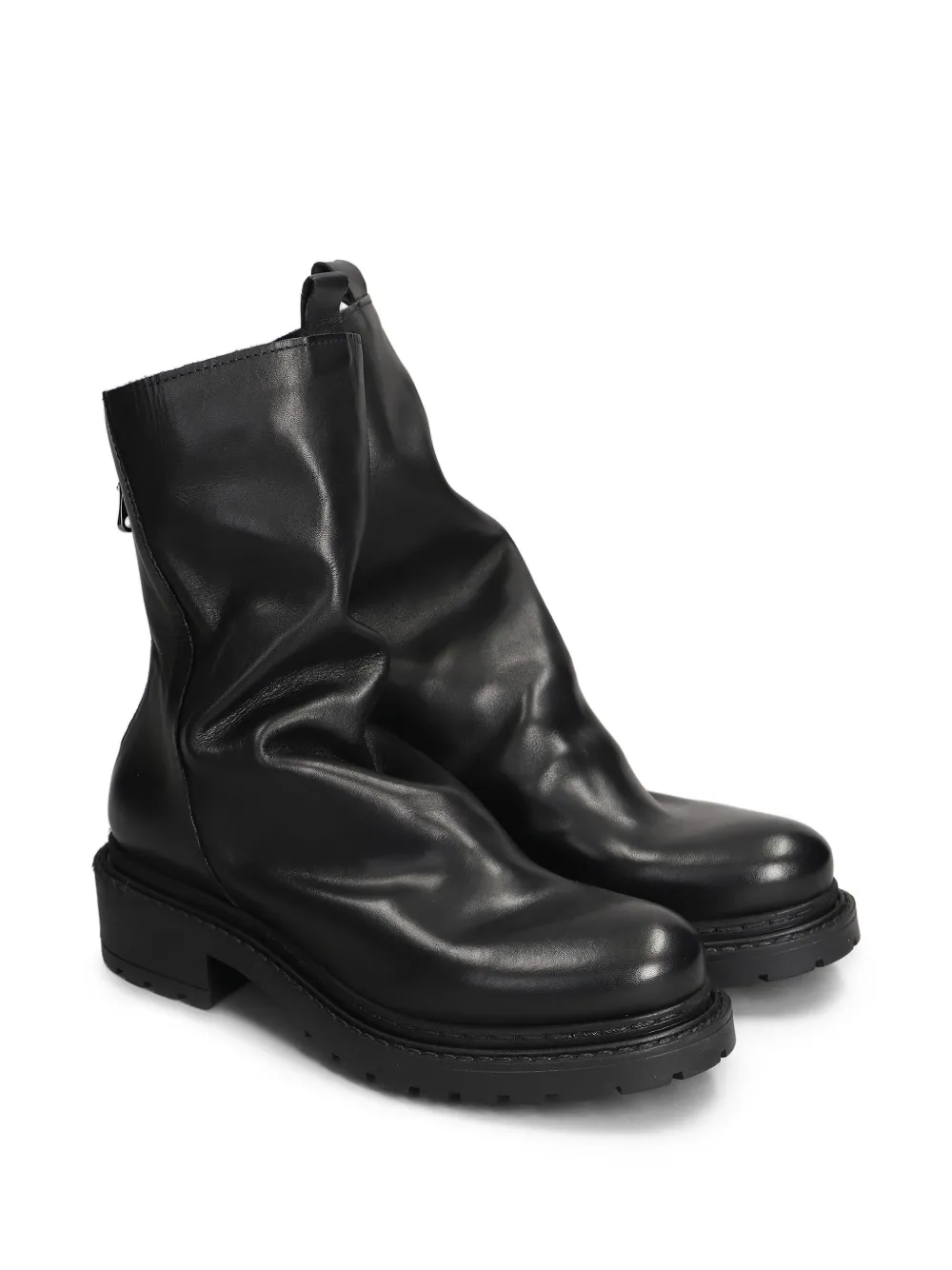 Metisse Leren combat boots Zwart