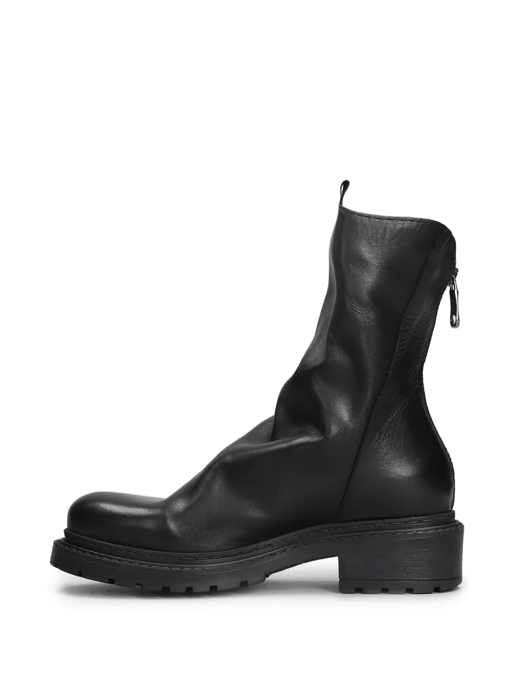 Metisse Leren combat boots Zwart