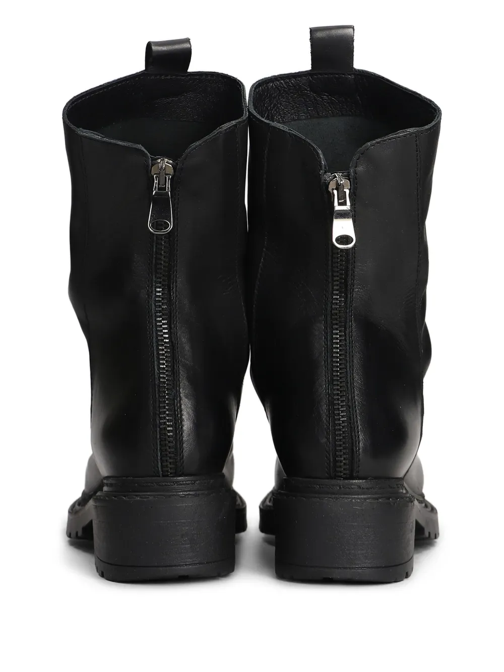 Metisse Leren combat boots Zwart