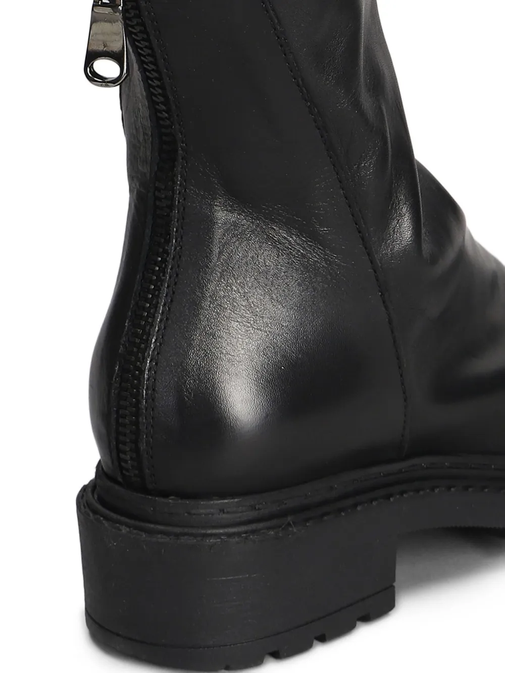 Metisse Leren combat boots Zwart