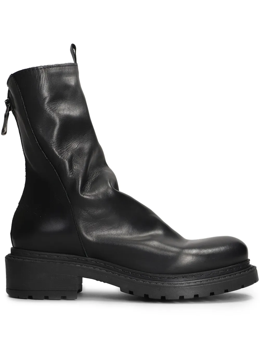 Metisse Leren combat boots Zwart