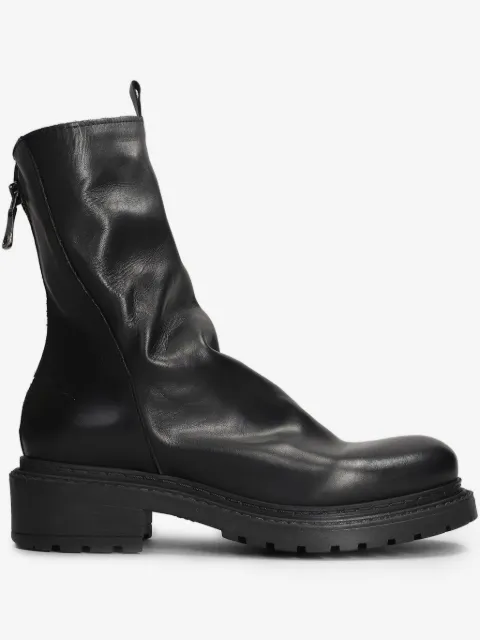 Metisse leather combat boots