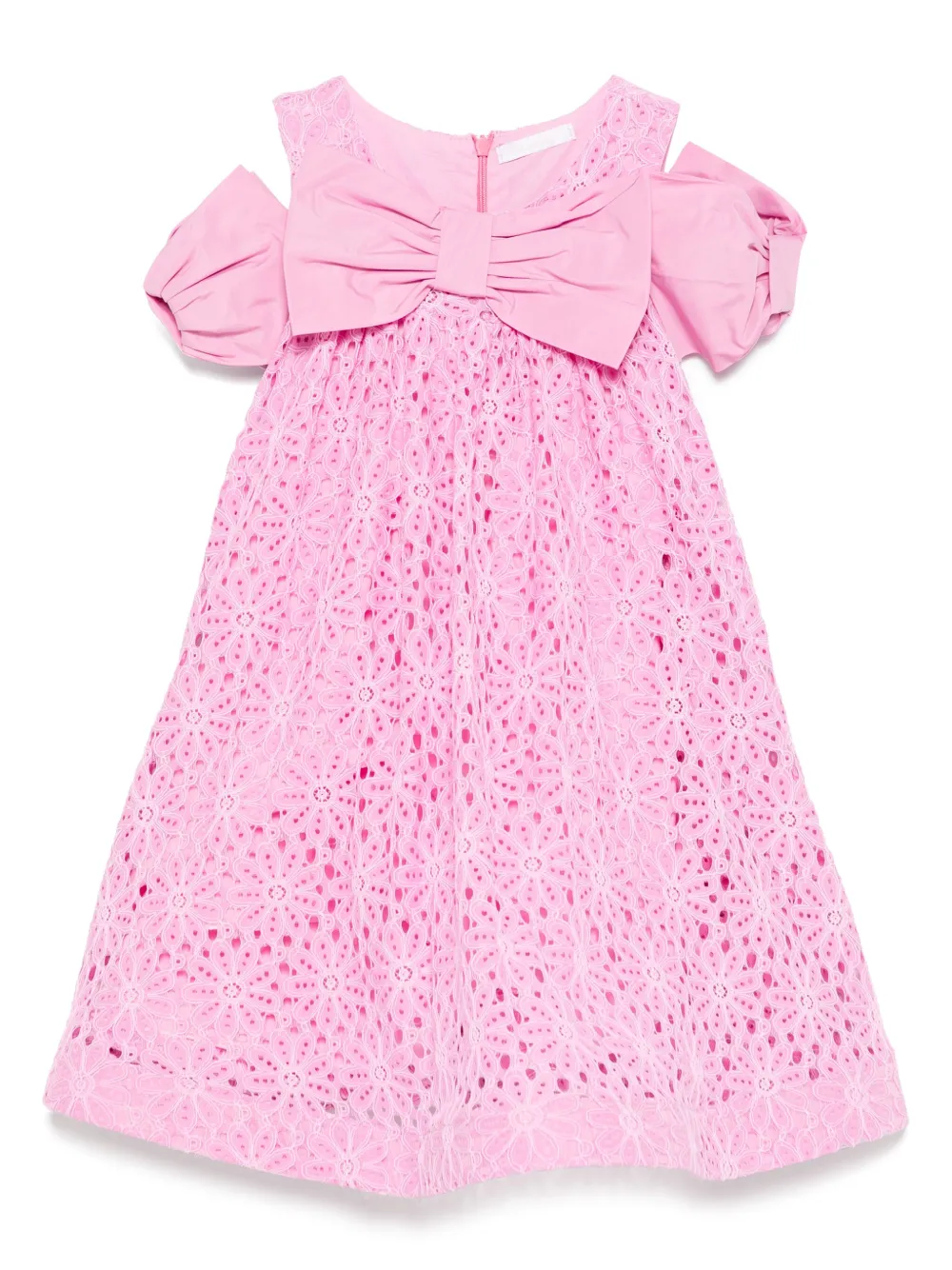 Miss Grant Kids リボンディテール ワンピース - ピンク Miss Grant Kids リボンディテール ワンピース - ピンク