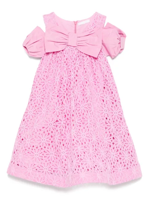 Miss Grant Kids فستان مزين بربطة