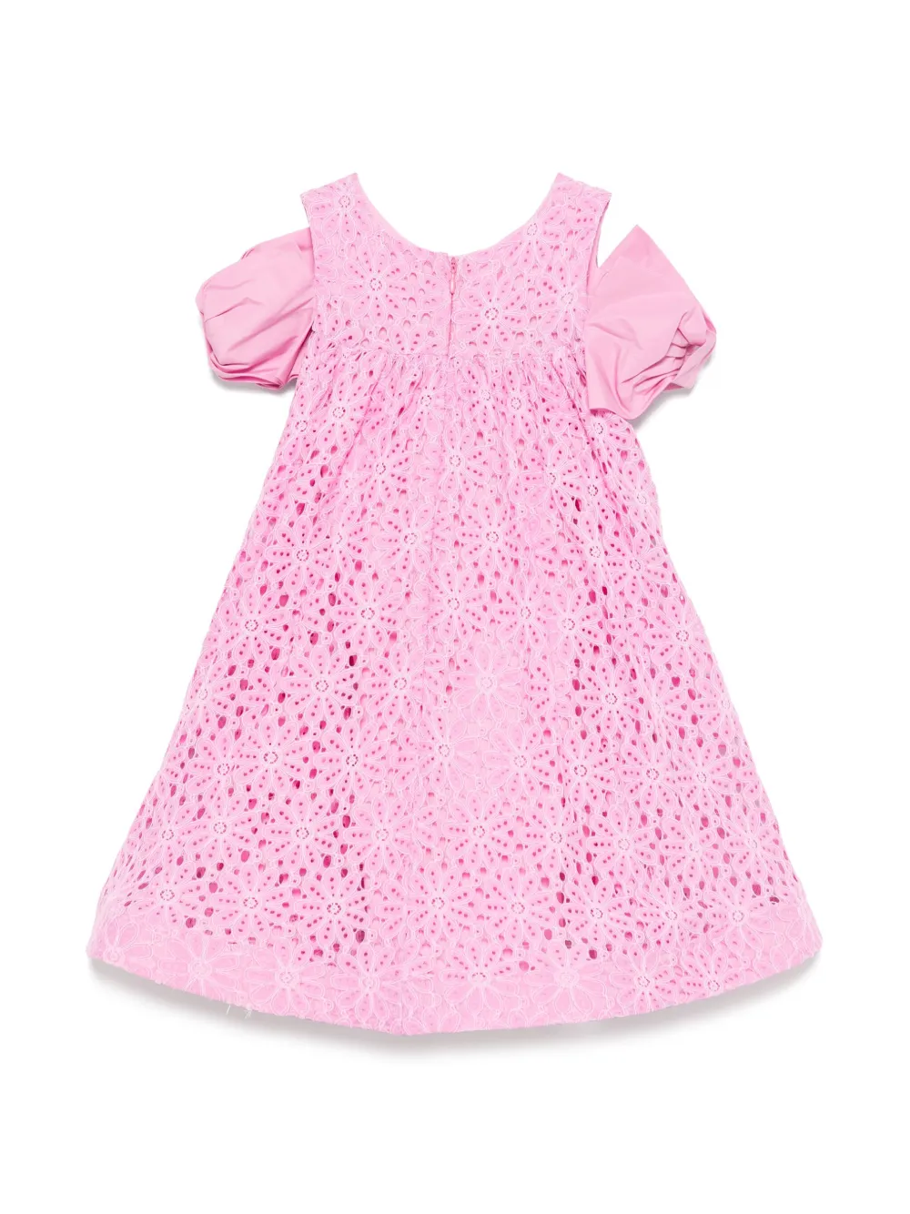 Miss Grant Kids bow-detail dress - Roze