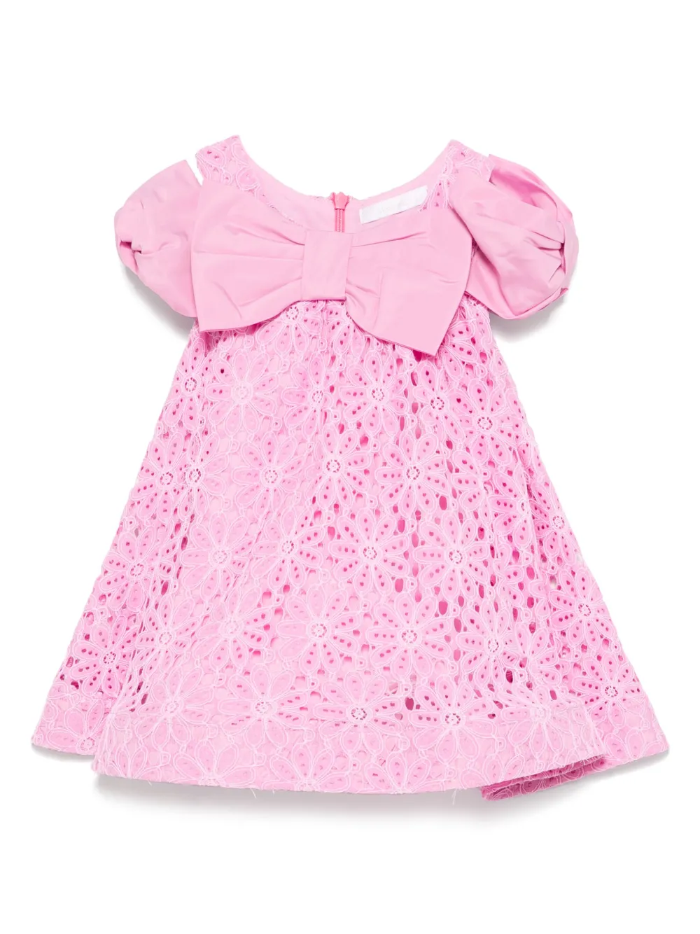 Miss Grant Kids Jurk verfraaid met strik Roze
