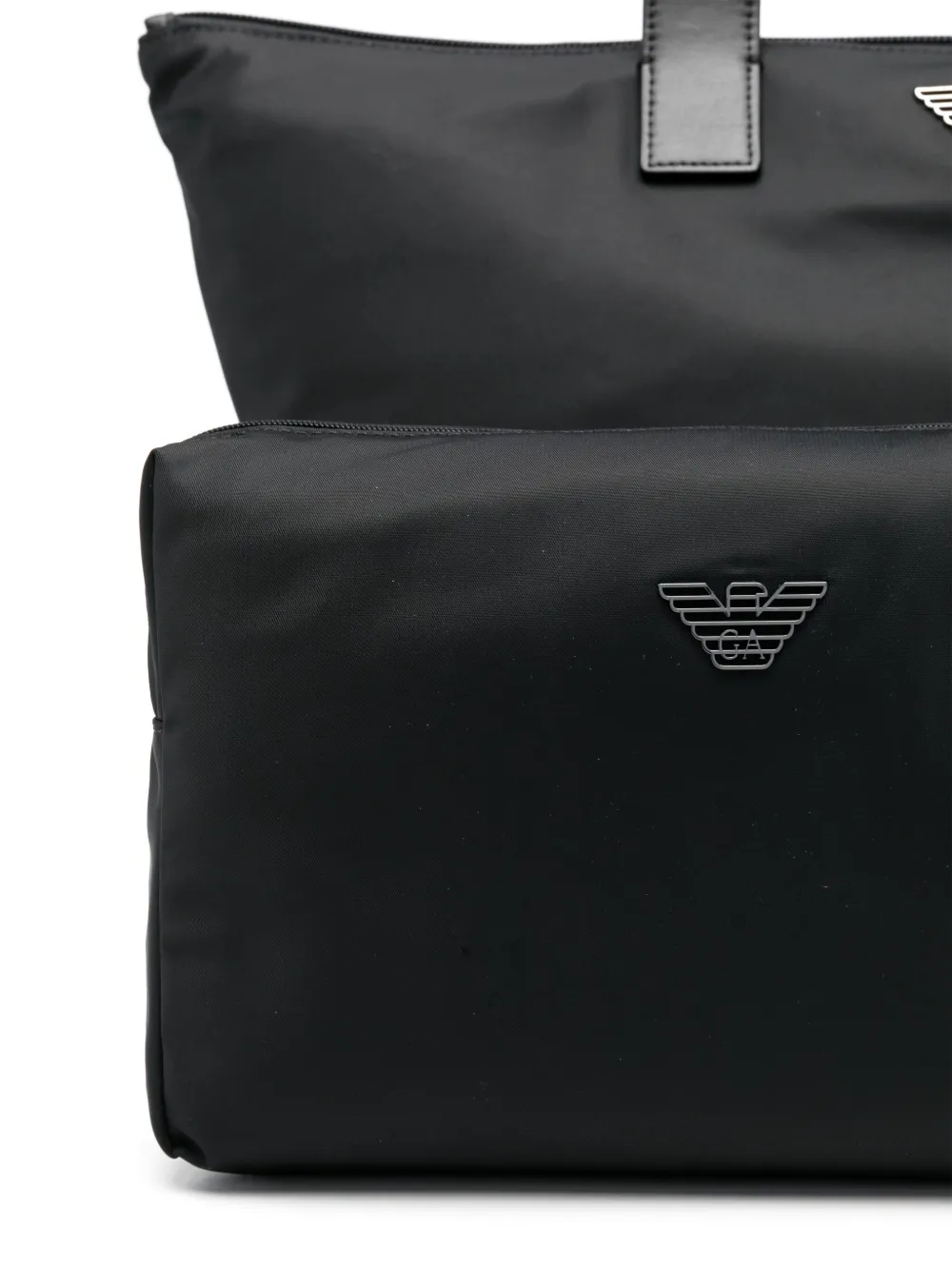 Emporio Armani Grote ASV shopper Zwart