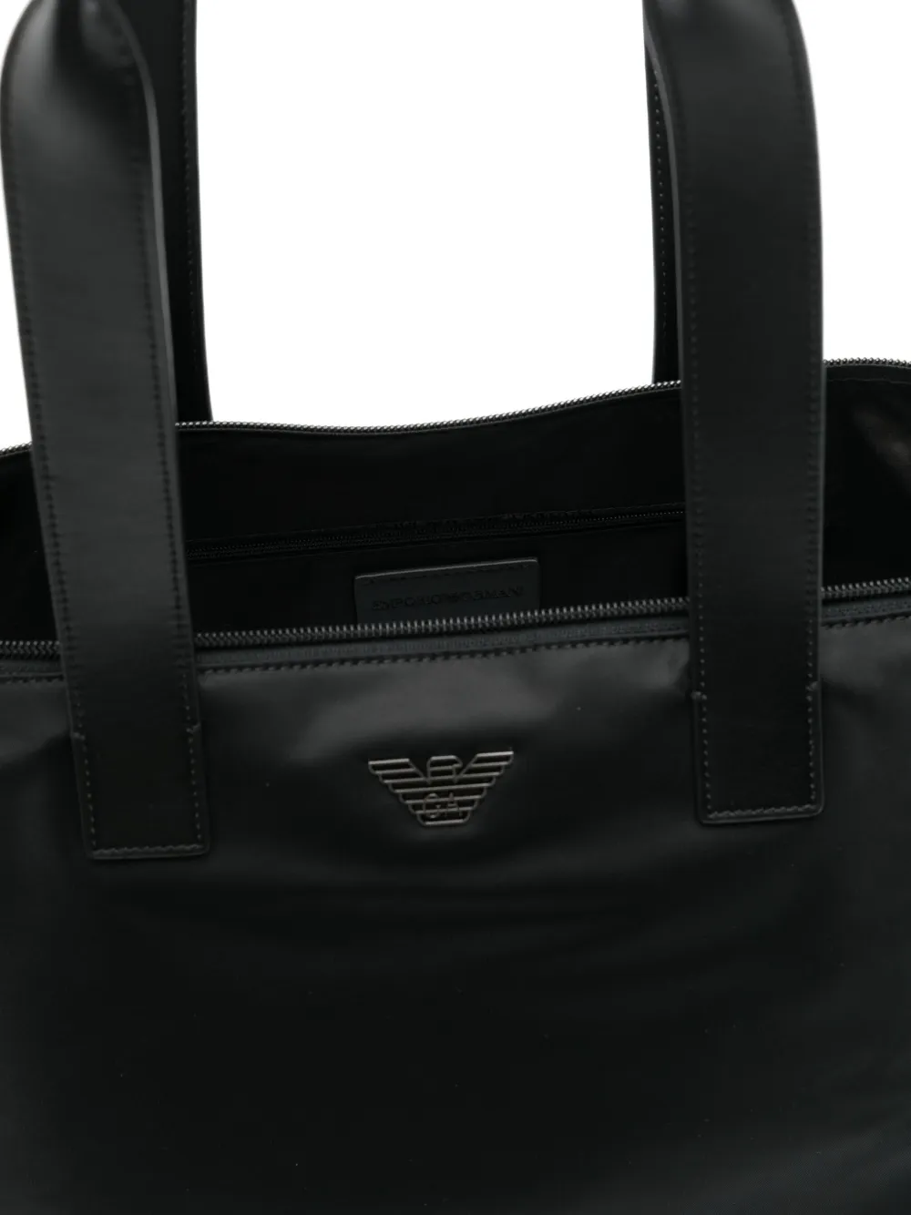 Emporio Armani Grote ASV shopper Zwart