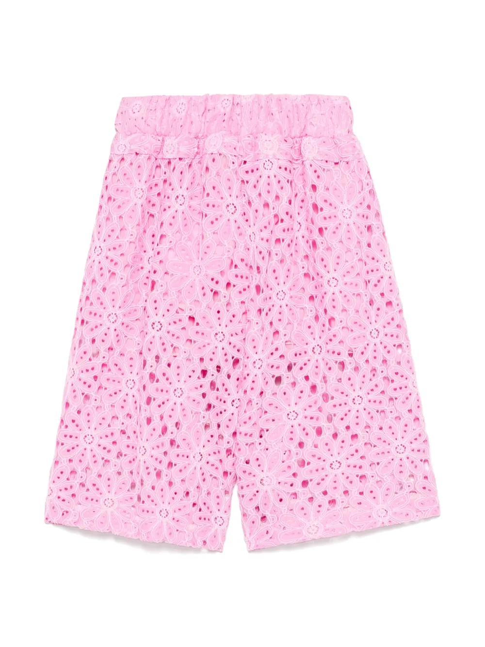 Miss Grant Kids floral-lace shorts - Roze