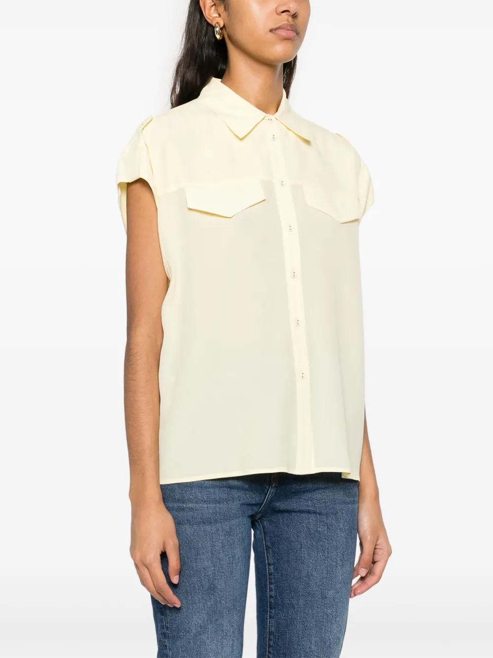 TWINSET CAP-SLEEVED SHIRT
