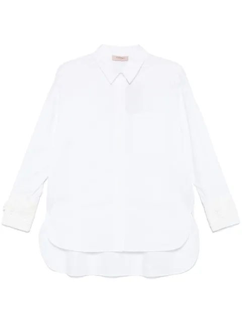 TWINSET lace-appliqué shirt