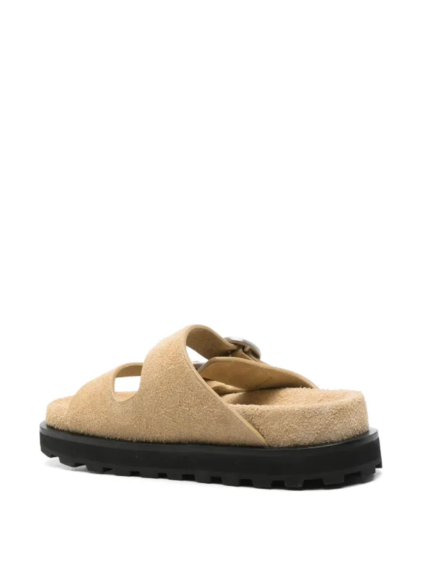 Jil Sander スエード サンダル | ニュートラル | FARFETCH JP