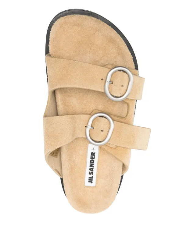 Jil Sander スエード サンダル | ニュートラル | FARFETCH JP