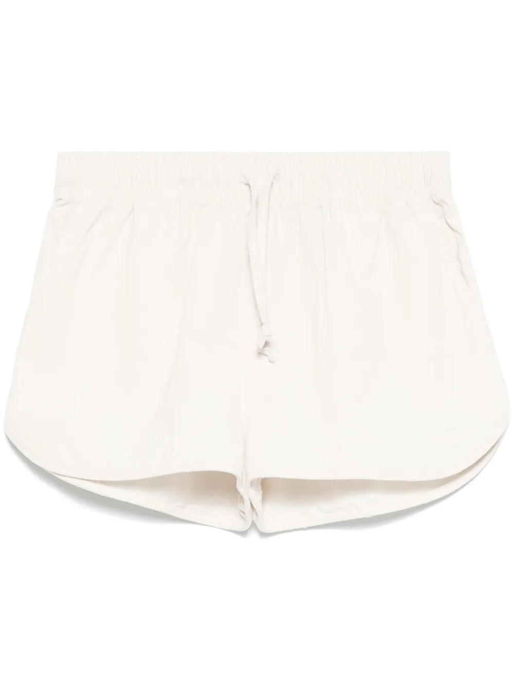 Autry Ribfluwelen shorts Beige