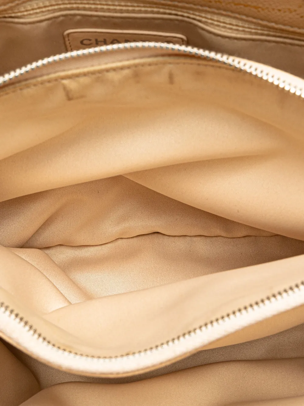 Pre-owned Chanel 2012 Caviar Grand Shopping Tote Bag In Brown