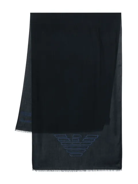Emporio Armani logo-print scarf