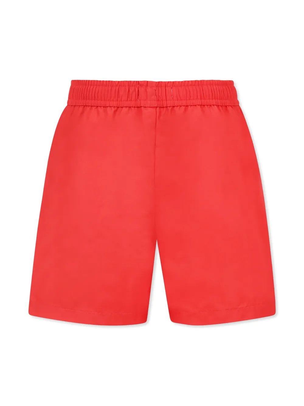 Moschino Kids Zwembroek met logoprint - Rood