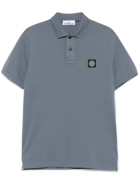 Stone Island Polo con applicazione Compass