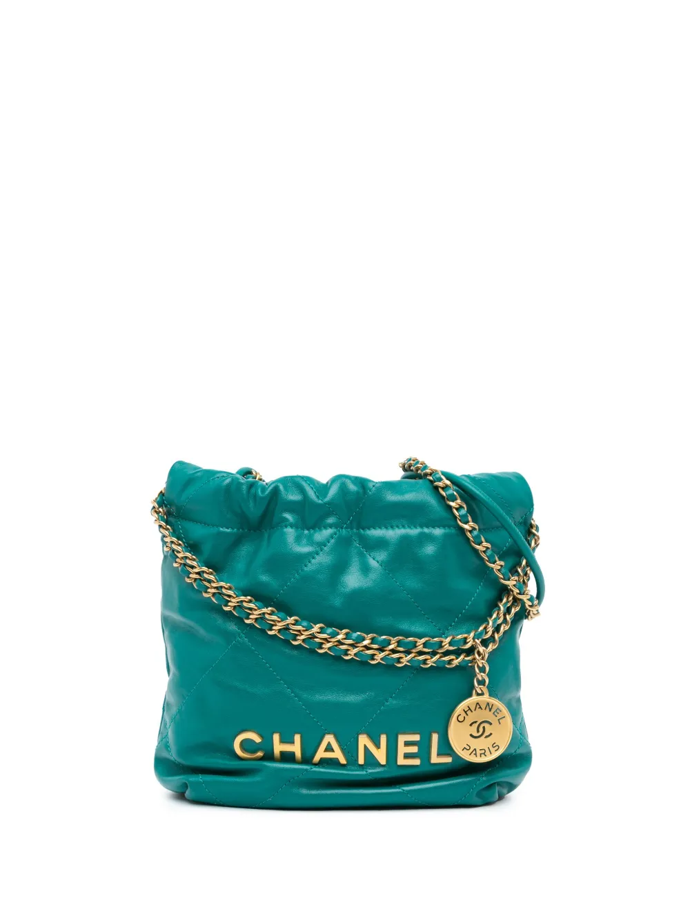 CHANEL Pre-Owned sac à main Mini Shiny 22 (2021-2024) | vert | Image 1