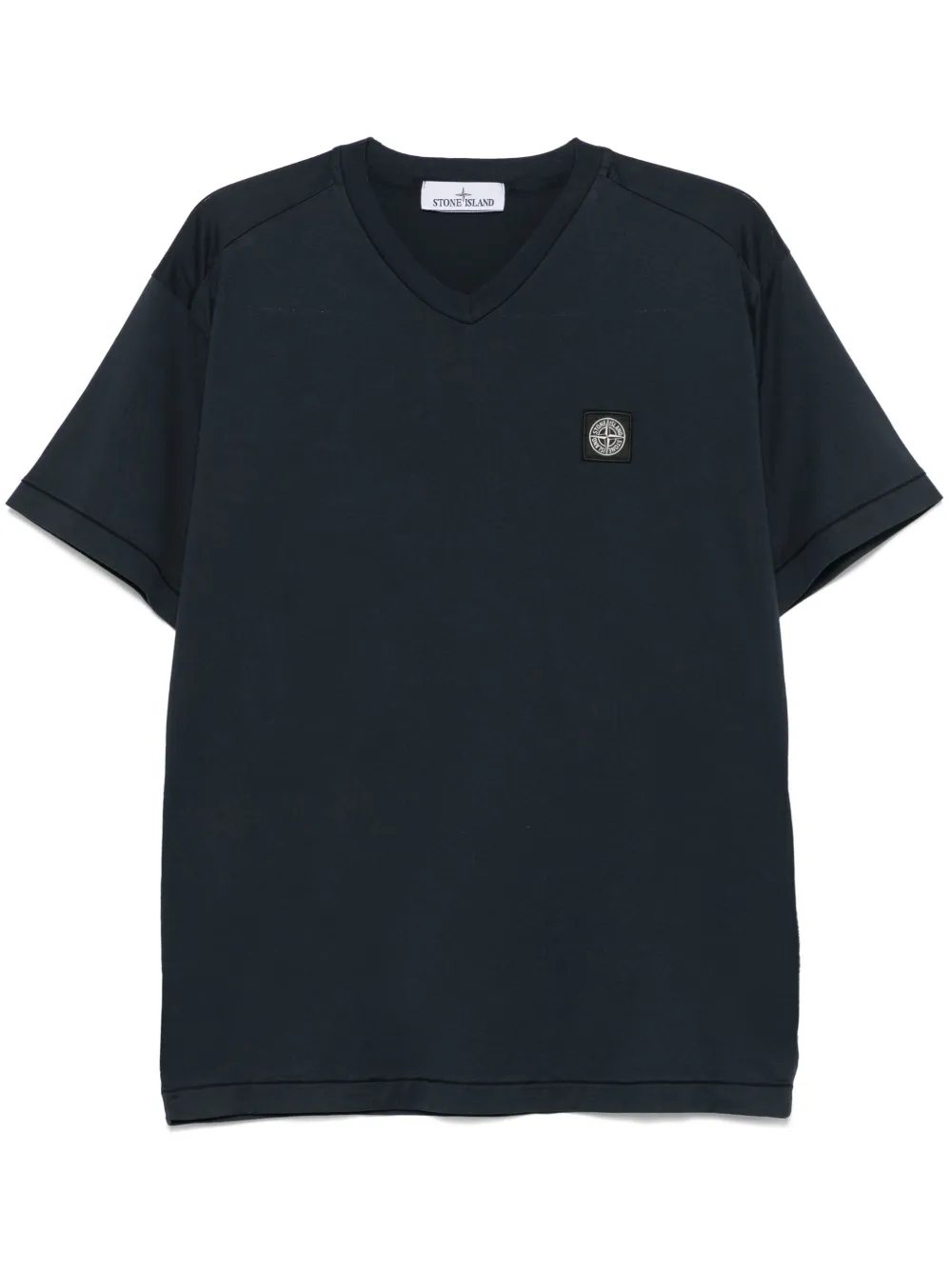Stone Island playera con parche de brújula | azul | Image 1
