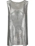 Junya Watanabe sequined tank top - Silver