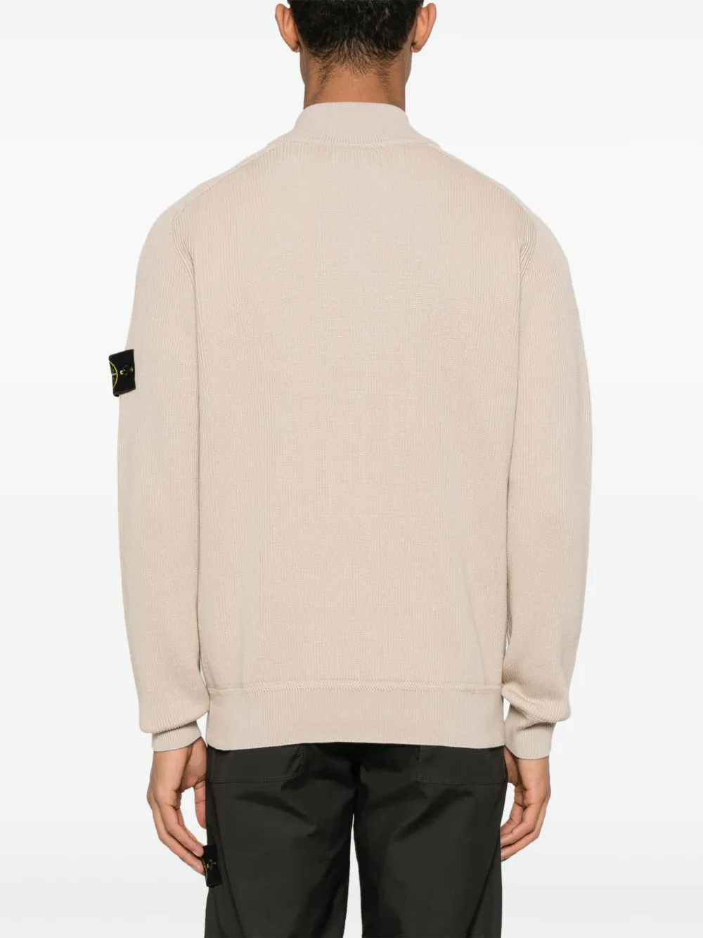 Stone Island Trui met Compass-logopatch Beige