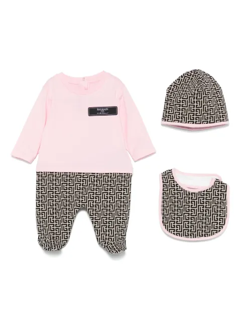 Balmain Kids Conjunto para  bebê com monograma PB