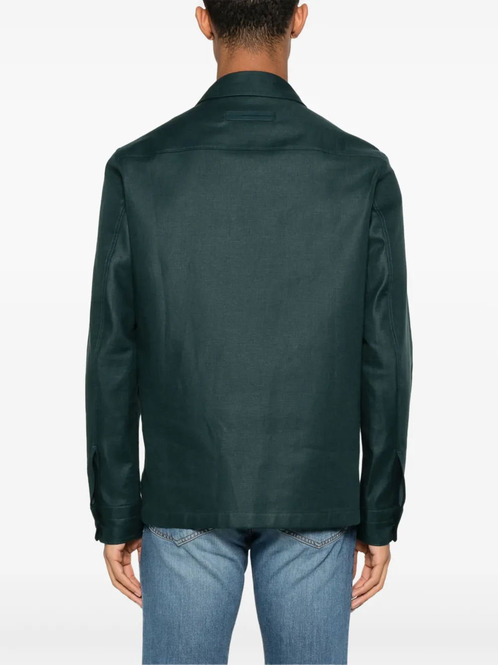 Zegna linen shirt Groen