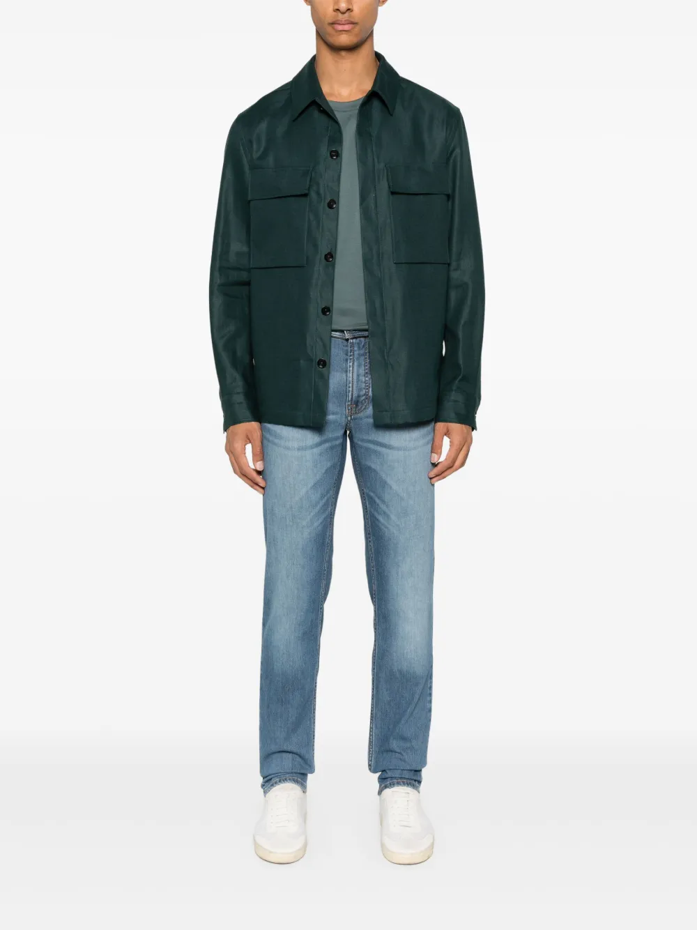 Zegna linen shirt - Groen