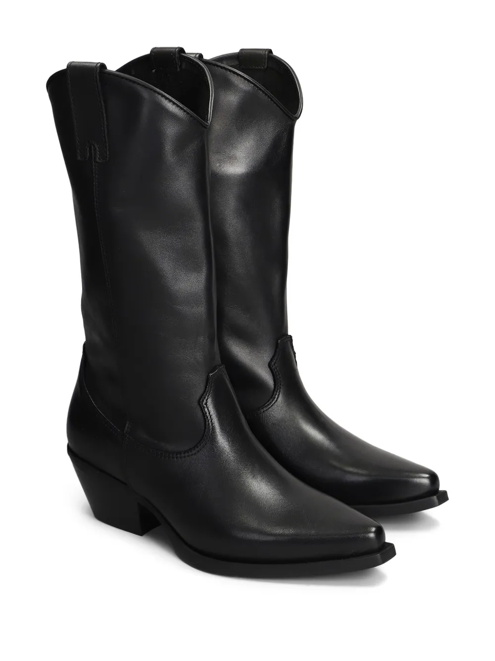 Metisse 55mm leather boots Black