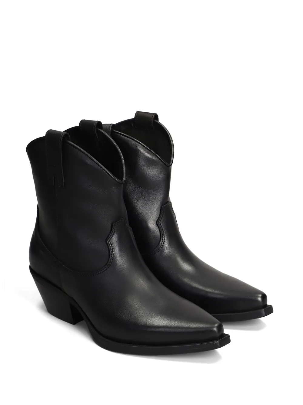 Metisse 60mm leather boots - Zwart