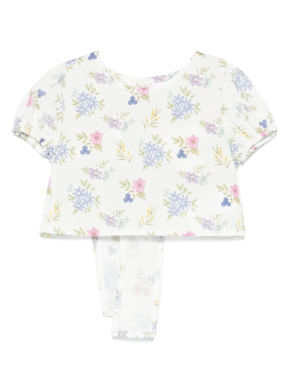 Miss Grant Kids フローラル Tシャツ - ホワイト Miss Grant Kids フローラル Tシャツ - ホワイト