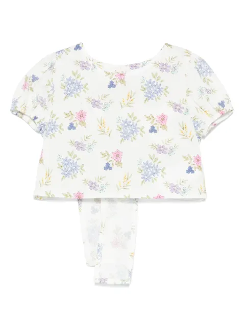 Miss Grant Kids floral-print T-shirt