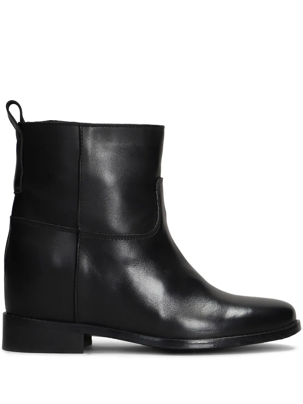 Gisel Moire 50mm Grace ankle boots Black