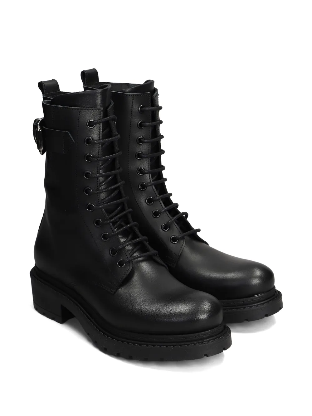 Metisse 50mm leather boots - Zwart