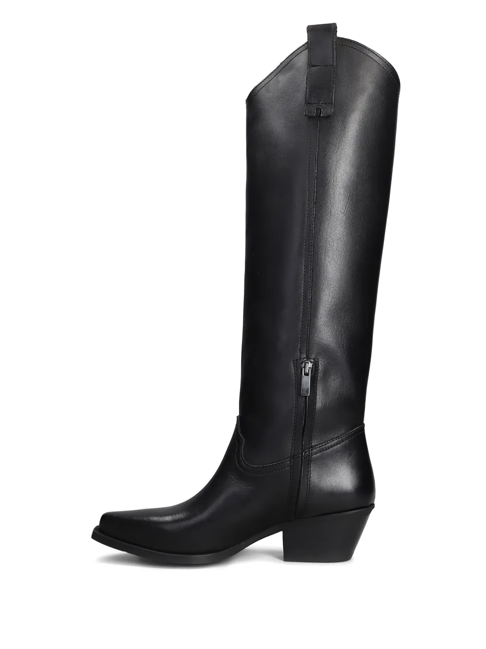 Metisse 55mm leather boots Black