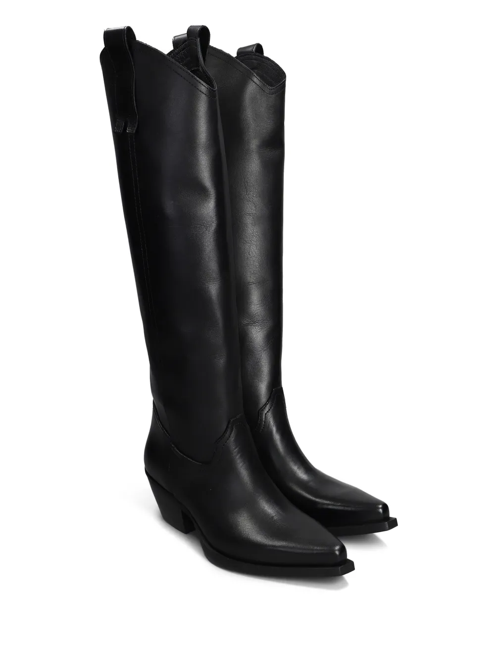 Metisse 55mm leather boots Black