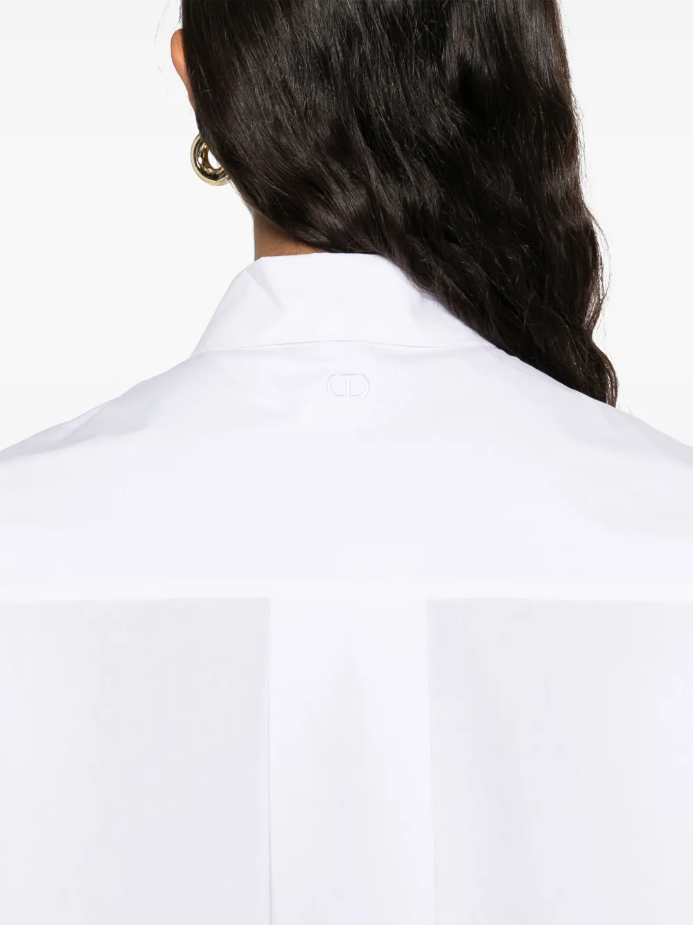 TWINSET Popeline blouse met kant Wit