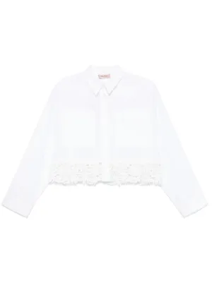 Alexander Wang クロップド シャツ | ホワイト | FARFETCH JP