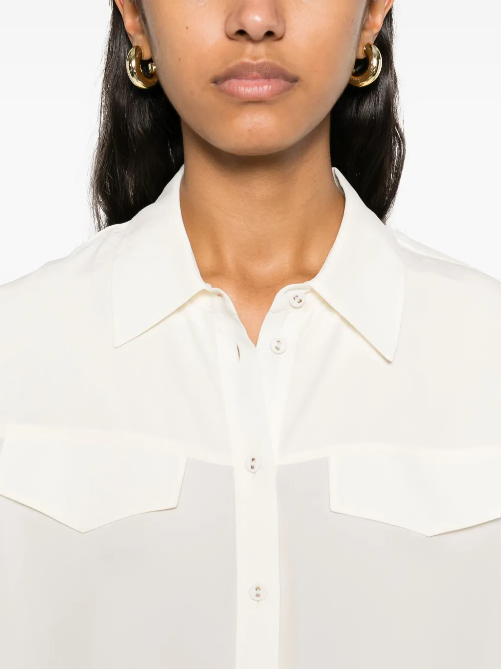TWINSET Crêpe blouse Wit