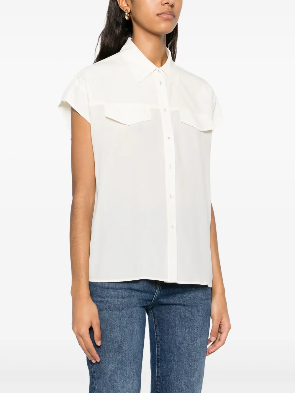 TWINSET Crêpe blouse Wit
