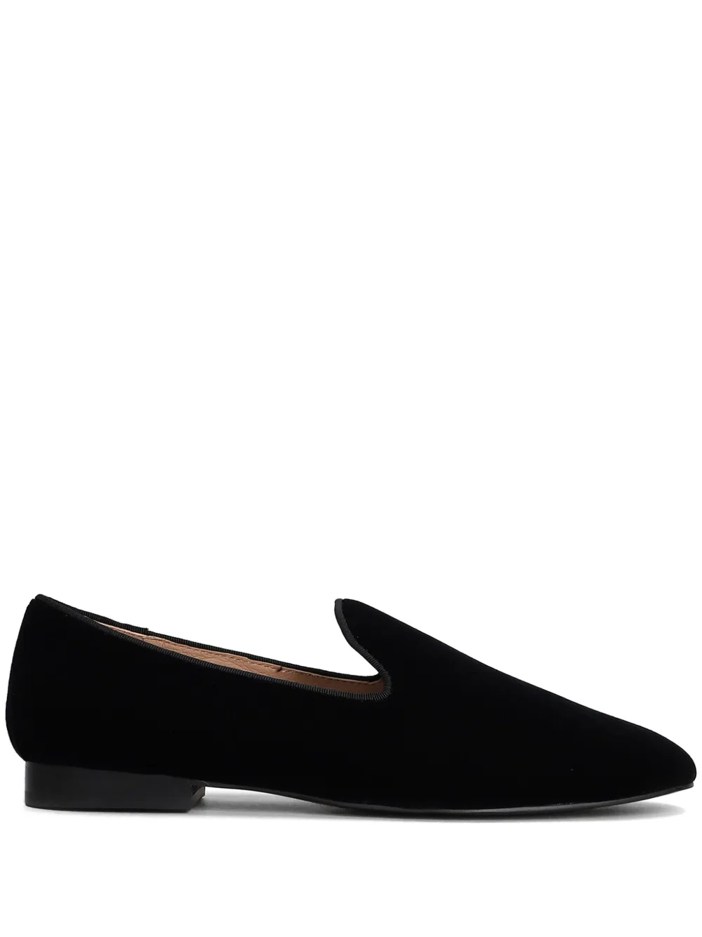 Bibi Lou Davis velvet loafers Black